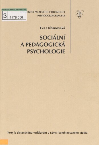 Sociální a pedagogická psychologie