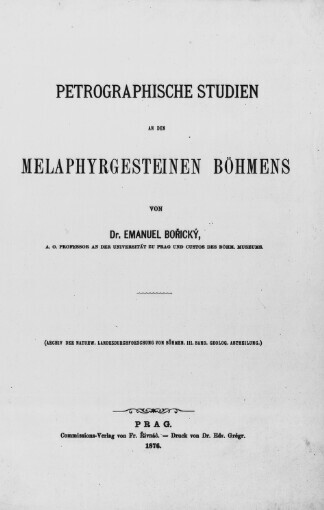 Petrographische Studien an den Melaphyrgesteinen Böhmens