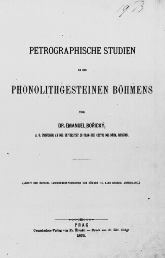 Petrographische Studien an den Phonolithgesteinen Böhmens