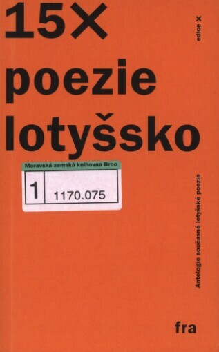 Antologie současné lotyšské poezie