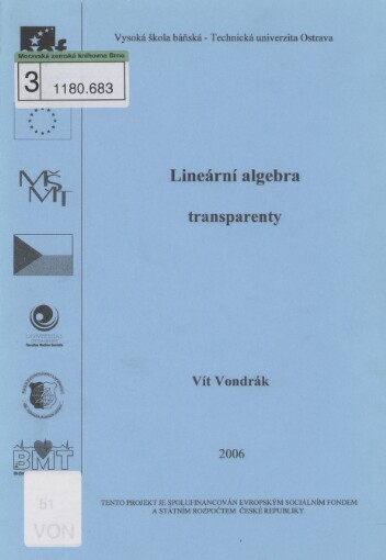 Lineární algebra - transparenty