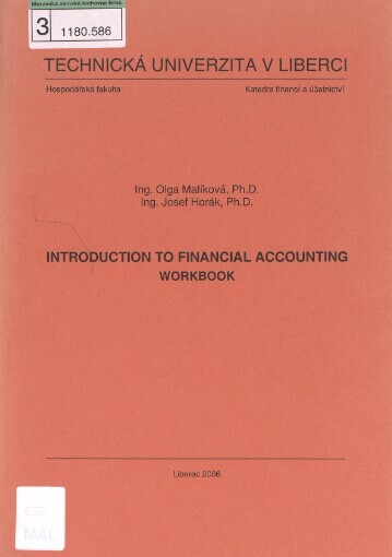 Introduction to financial accounting: workbook