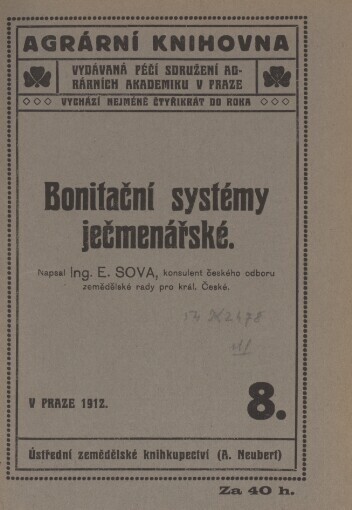 Bonitační systémy ječmenářské