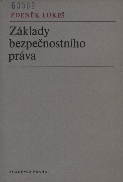 Základy bezpečnostního práva