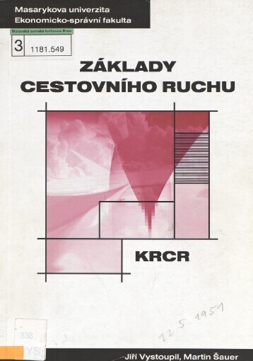 Základy cestovního ruchu: distanční studijní opora