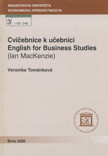 Cvičebnice k učebnici English for business studies (Ian MacKenzie)