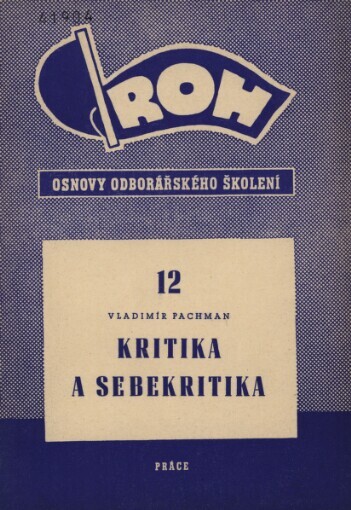 Kritika a sebekritika
