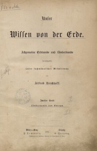 [Unser Wissen von der Erde: allgemeine Erdkunde und Länderkunde
