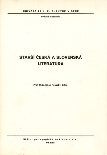 Starší česká a slovenská literatura