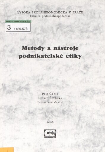 Metody a nástroje podnikatelské etiky