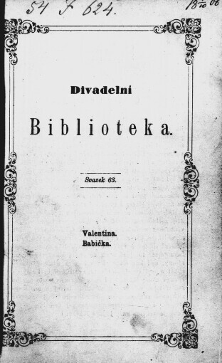 Valentina: činohra v pěti jednáních