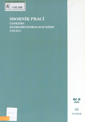 Česká fenologická databáze pro klimatologické aplikace =: Czech phenology database for climatological applications