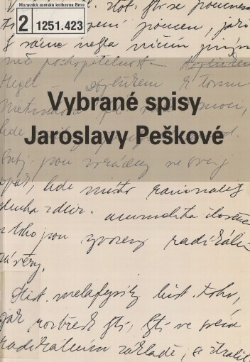 Vybrané spisy Jaroslavy Peškové