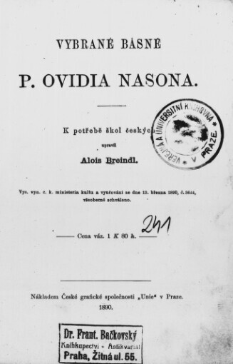 Vybrané básně P. Ovidia Nasona