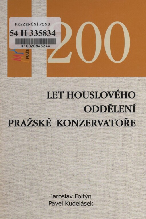 200 let houslového oddělení Pražské konzervatoře