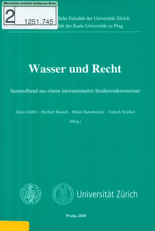 Wasser und Recht: Sammelband aus einem internationalen Studierendenseminar
