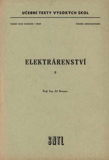 Elektrárenství: Určeno pro posl. fak. elektrotechn