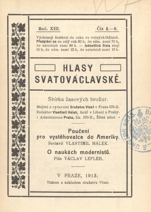 Poučení pro vystěhovalce do Ameriky