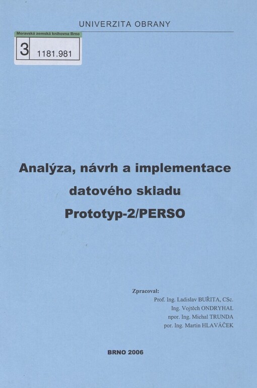 Analýza, návrh a implementace datového skladu: prototyp-2/PERSO