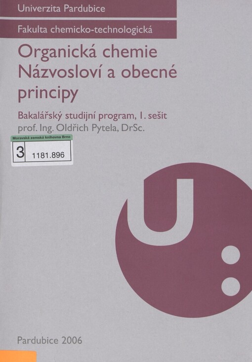 Organická chemie: bakalářský studijní program