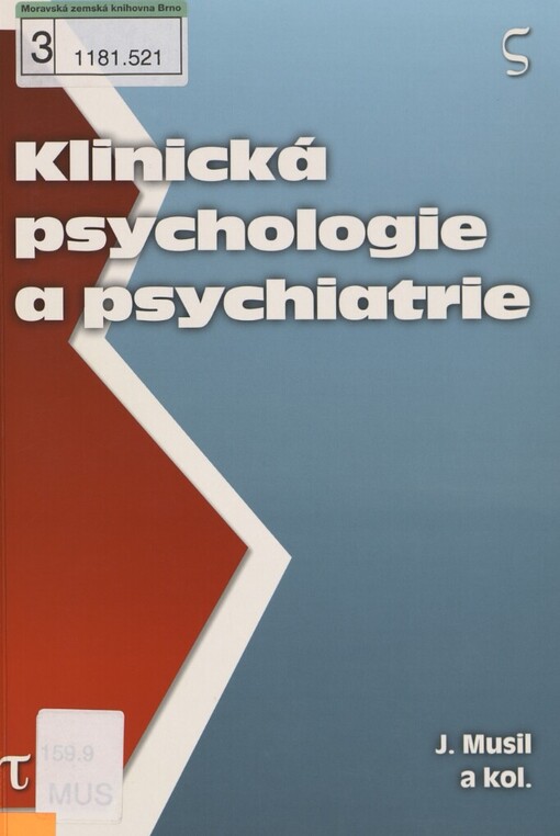 Klinická psychologie a psychiatrie: přehled pro studenty teologie a pedagogiky
