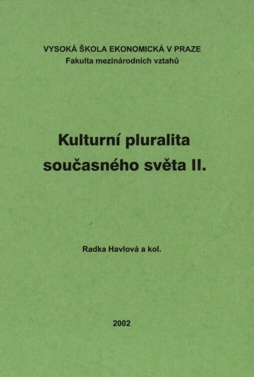 Kulturní pluralita současného světa II.