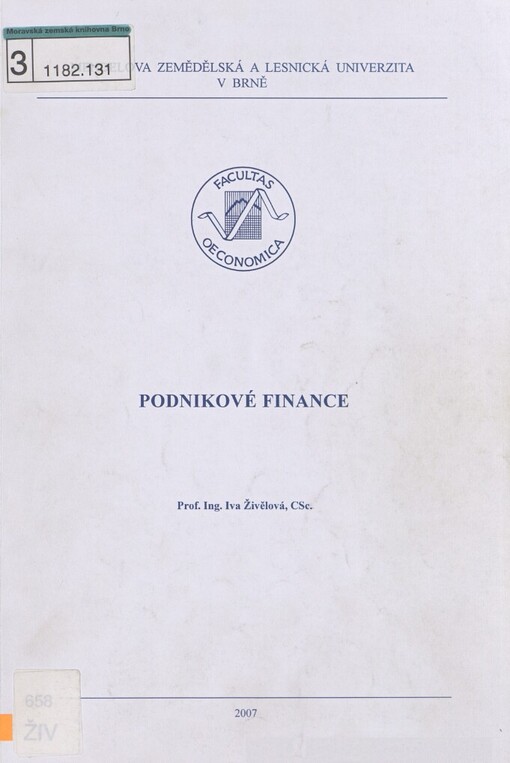 Podnikové finance