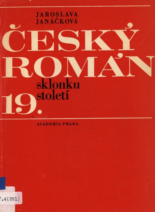 Český román sklonku 19. století