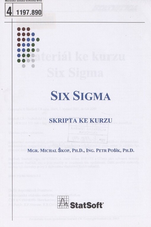 Six Sigma: skripta ke kurzu