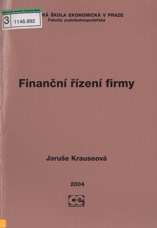 Finanční řízení firmy