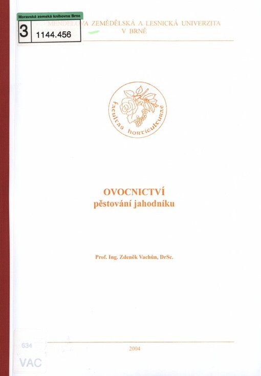 Ovocnictví.Pěstování jahodníku