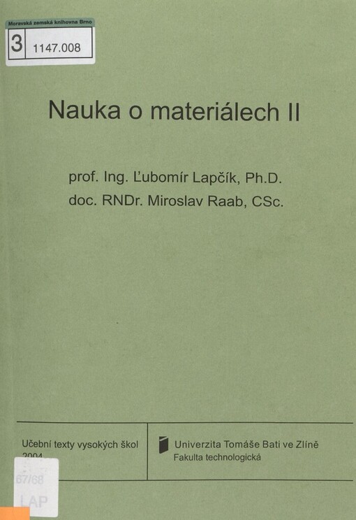 Nauka o materiálech II
