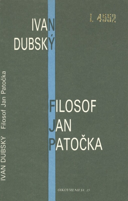 Filosof Jan Patočka, 1. vyd.