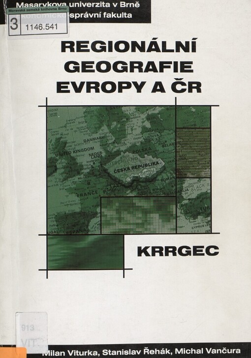 Regionální geografie Evropy a ČR: distanční studijní opora