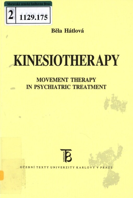 Kinesiotherapy: movement therapy in psychiatric treatment