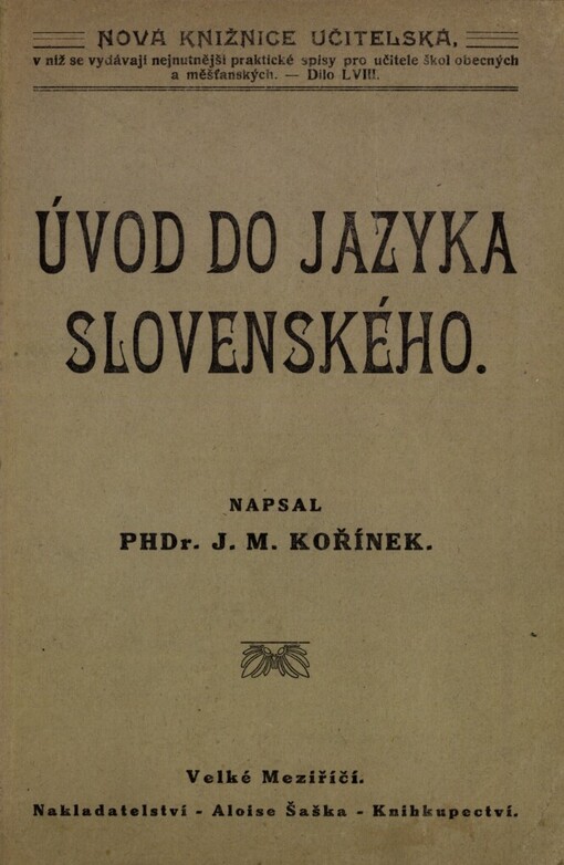 Úvod do jazyka slovenského