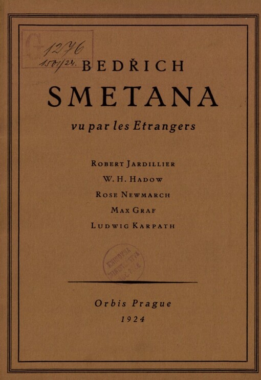 Bedřich Smetana vu par les Etrangers