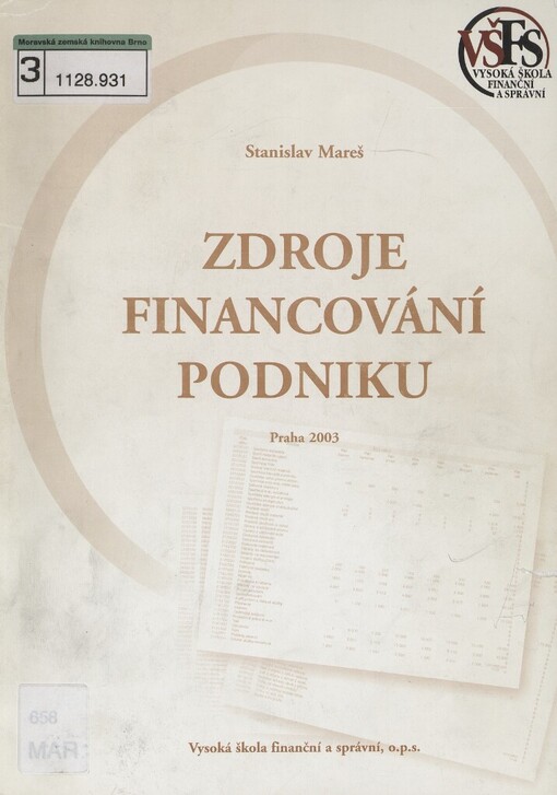 Zdroje financování podniku