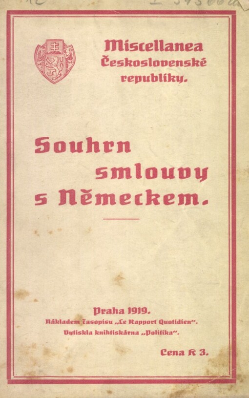 Souhrn smlouvy s Německem