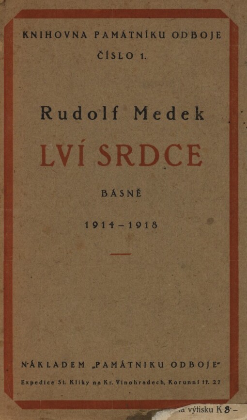 Lví srdce :básně 1914-1918