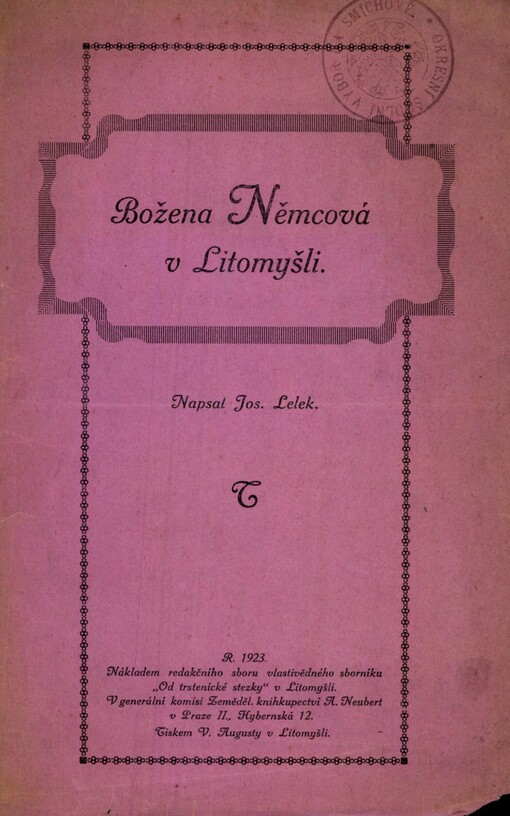 Božena Němcová v Litomyšli