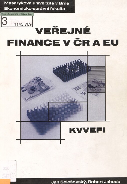 Veřejné finance v ČR a EU: distanční studijní opora