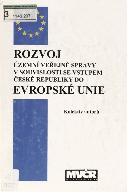 Rozvoj územní veřejné správy v souvislosti se vstupem České republiky do Evropské unie