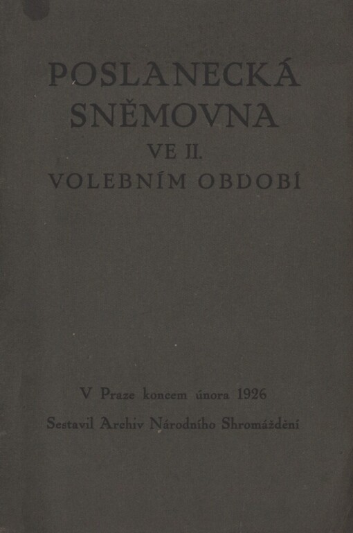 Poslanecká sněmovna v II. volebním období
