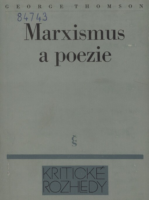 Marxismus a poezie