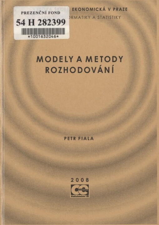 Modely a metody rozhodování