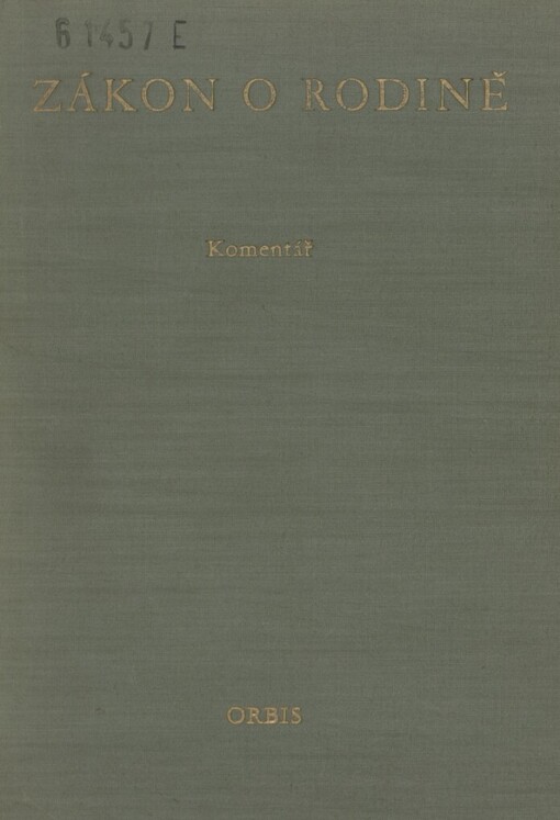 Zákon o rodině: komentář