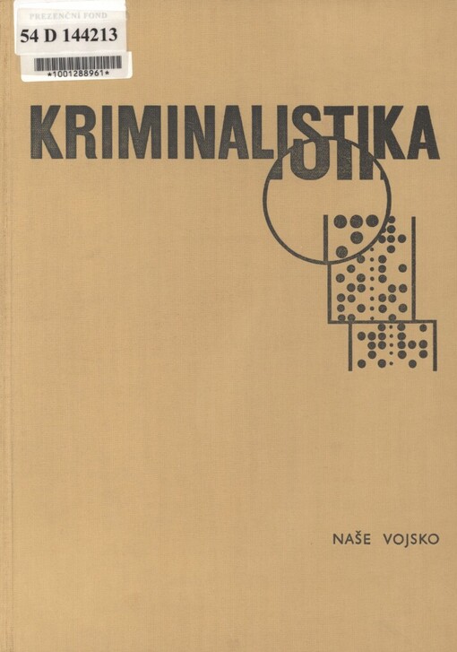 Kriminalistika: učebnice pro právnické fakulty