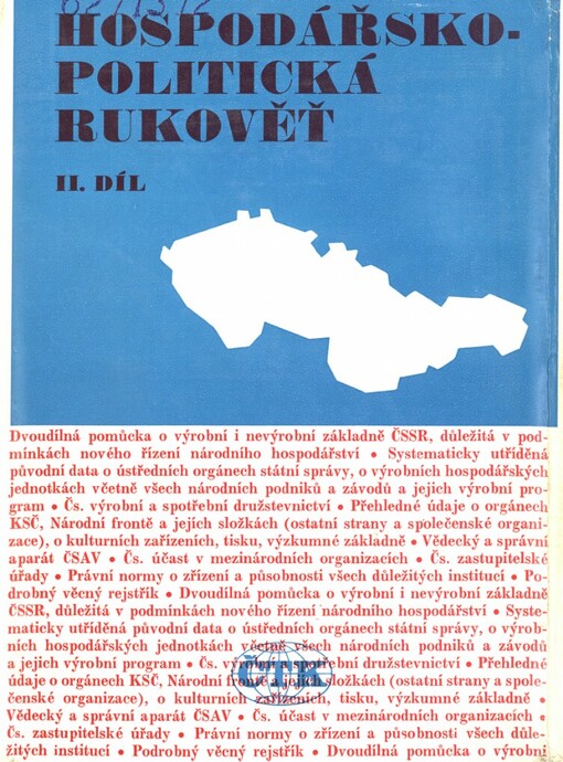 Hospodářsko-politická rukověť.II. díl,Společenské a kulturní organizace