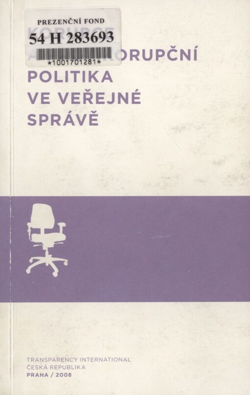 Korupce a protikorupční politika ve veřejné správě